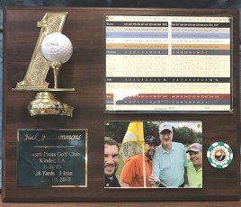 HOLE - IN - ONE PLAQUE — DIFFERENT SIZES AVAILABLE