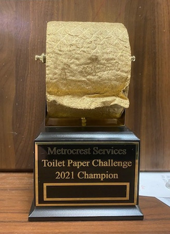 GOLDEN TOILET — PAPER — DONATION — CHALLENGE