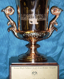 LARGE CUP — ON WOOD BASE