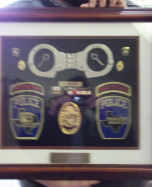 Police — Retirement — Plaque