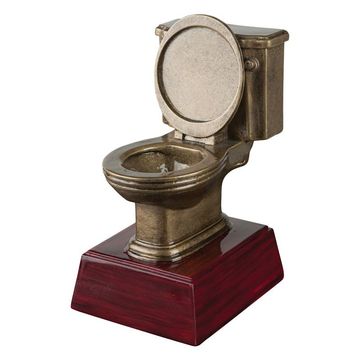 Last Place Award — Toilet Bowl Resin trophy