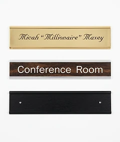 Wall / door plates with holders
