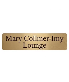 Large room / exhibit signage name plate